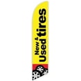 thumbnail image 1 of Cobb Promo New & Used Tires Yellow Advertising Feather Flag 12ft - Replacement Flag Only Without Poleset, 1 of 1