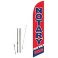 thumbnail image 1 of Cobb Promo Notary Public Red Feather Flag with Complete 15ft Pole kit and Ground Spike, 1 of 2