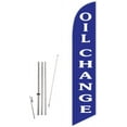 thumbnail image 1 of Cobb Promo Oil Change Blue Feather Flag with Complete 15ft Pole kit and Ground Spike, 1 of 2