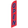 thumbnail image 1 of Cobb Promo Open Red/Blue Advertising Feather Flag 12ft - Replacement Flag Only Without Poleset, 1 of 1