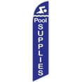 thumbnail image 1 of Cobb Promo Pool Supplies Blue Advertising Feather Flag 12ft - Replacement Flag Only Without Poleset, 1 of 1