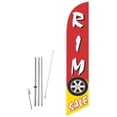 thumbnail image 1 of Cobb Promo Rim Sale Red Feather Flag with Complete 15ft Pole kit and Ground Spike, 1 of 2