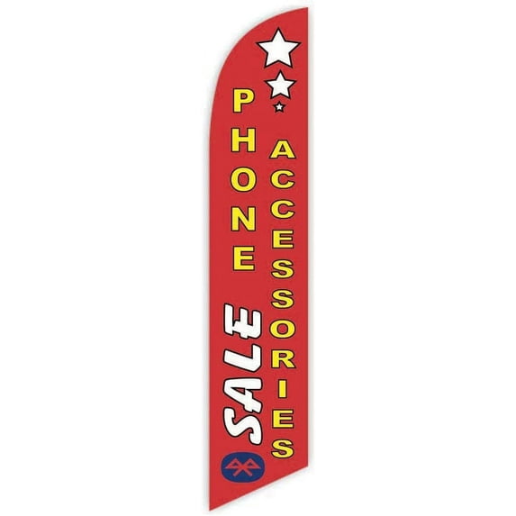 Cobb Promo Sale Phone Accessories Red Advertising Feather Flag 12ft - Replacement Flag Only Without Poleset