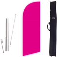 thumbnail image 1 of Cobb Promo Solid Magenta 6ft Feather Flag with Complete 8ft Pole kit, Ground Spike and Carry Bag, 1 of 2