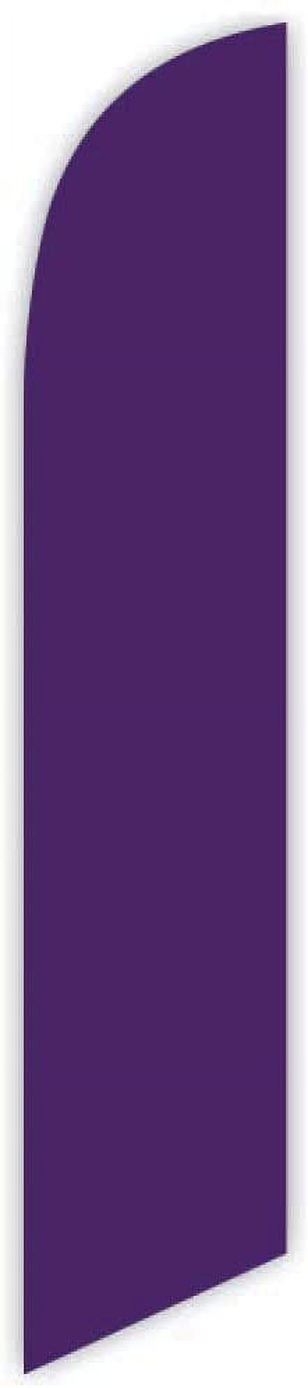Cobb Promo Solid Purple Color Advertising Decorative Feather Flag 12ft ...