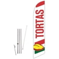 thumbnail image 1 of Cobb Promo Tortas White Feather Flag with Complete 15ft Pole kit and Ground Spike, 1 of 2