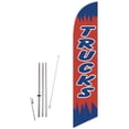 thumbnail image 1 of Cobb Promo Trucks Red Feather Flag with Complete 15ft Pole kit and Ground Spike, 1 of 2