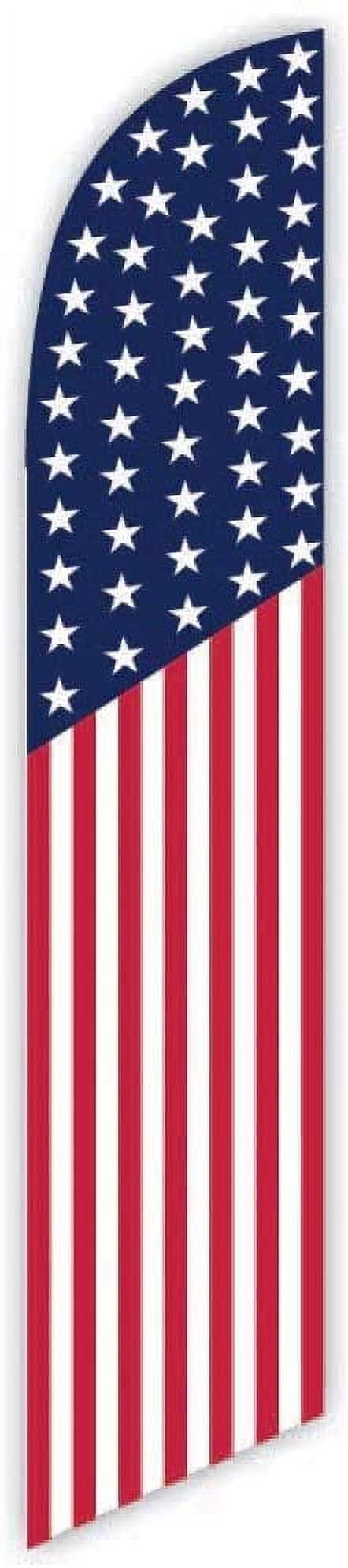 Cobb Promo USA Flag Advertising Feather Flag 12ft - Replacement Flag Only Without Poleset