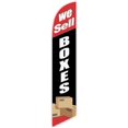 thumbnail image 1 of Cobb Promo We Sell Boxes Black Advertising Feather Flag 12ft - Replacement Flag Only Without Poleset, 1 of 1