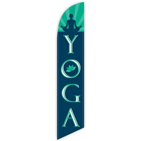 Cobb Promo Yoga Green Feather Flag - Replacement Flag Only Without Poleset