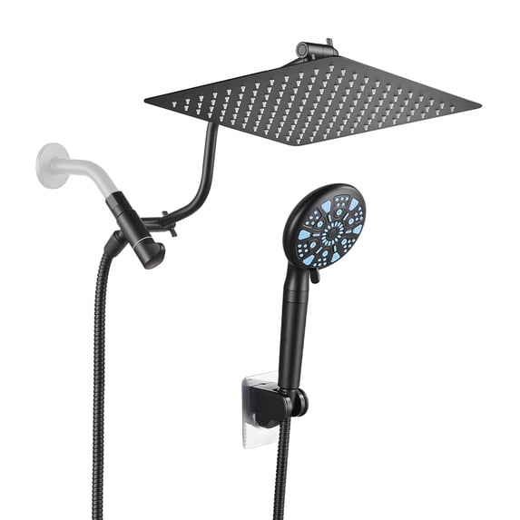 Cobbe 12 Inch All Metal 3-Way Rain Shower Head, High Pressure Dual