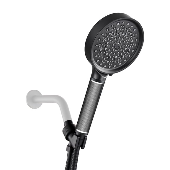 Cobbe 6-Setting Handheld Showerhead Built-in Filter Cartridge Effectively removes chlorine, alleviates dry skin and itching Matte Black