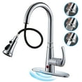 thumbnail image 1 of Cobbe Touchless Single-Handle Pull-Down Sprayer Kitchen Faucet with 3 Spout Patterns  Chrome, 1 of 10
