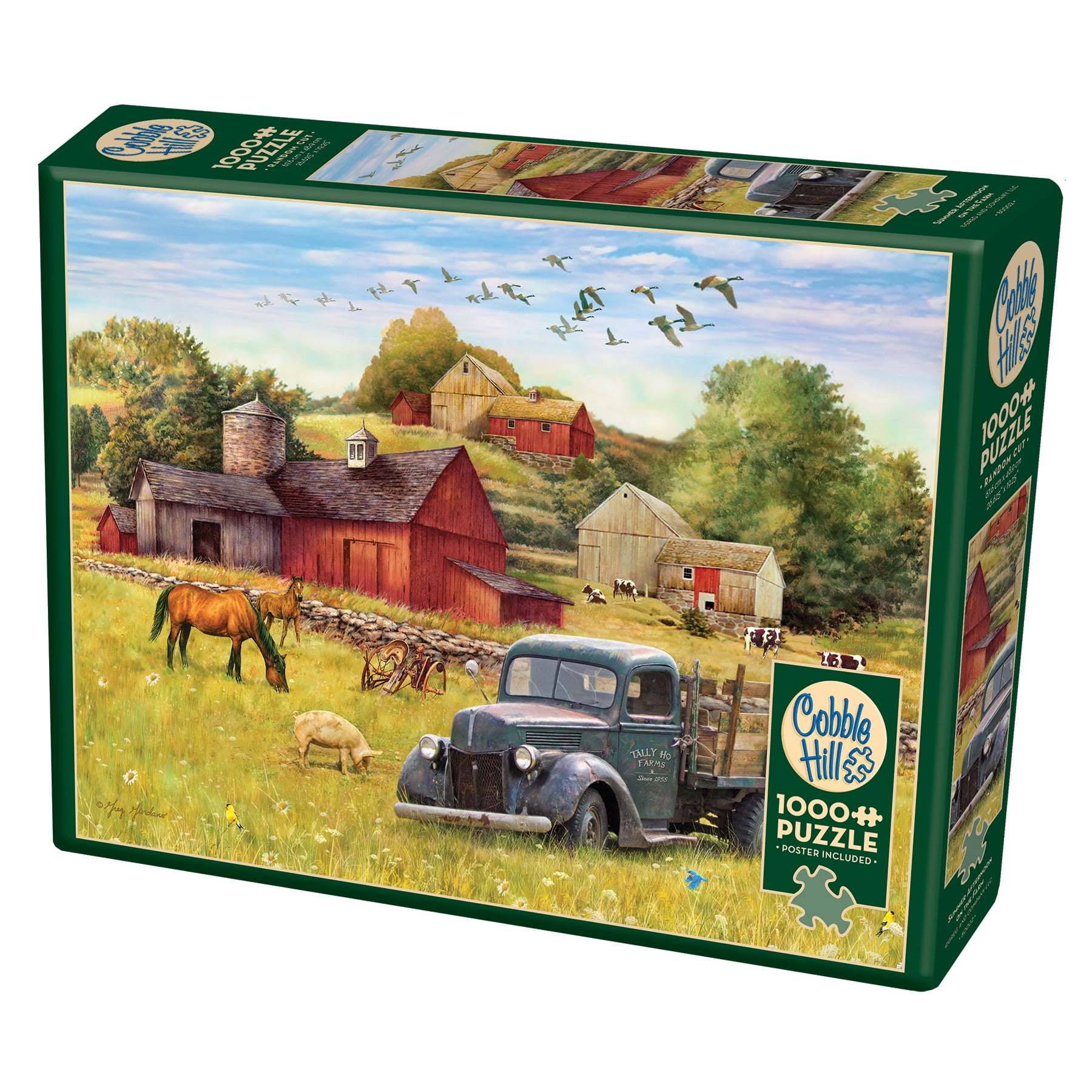 Cobble Hill 1,000 piece puzzle - Summer Afternoon on the Farm ...