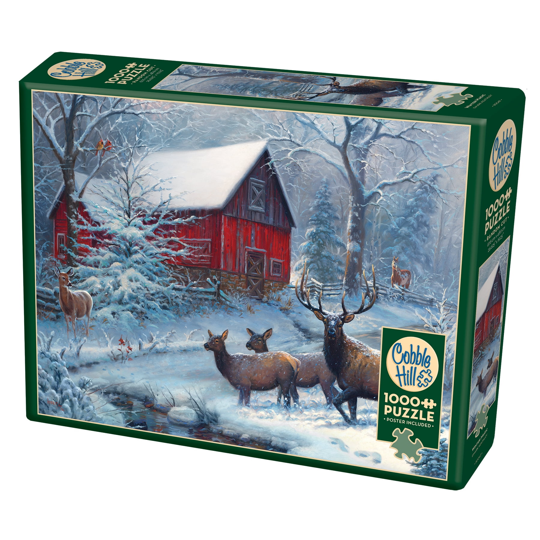 Cobble Hill 1,000 piece puzzle - Winter Magic - reference poster ...