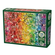 Cobble Hill 1000 Piece Puzzle Colourful Rainbow - Reference Poster Included, High Quality Jigsaw, Earth Friendly
