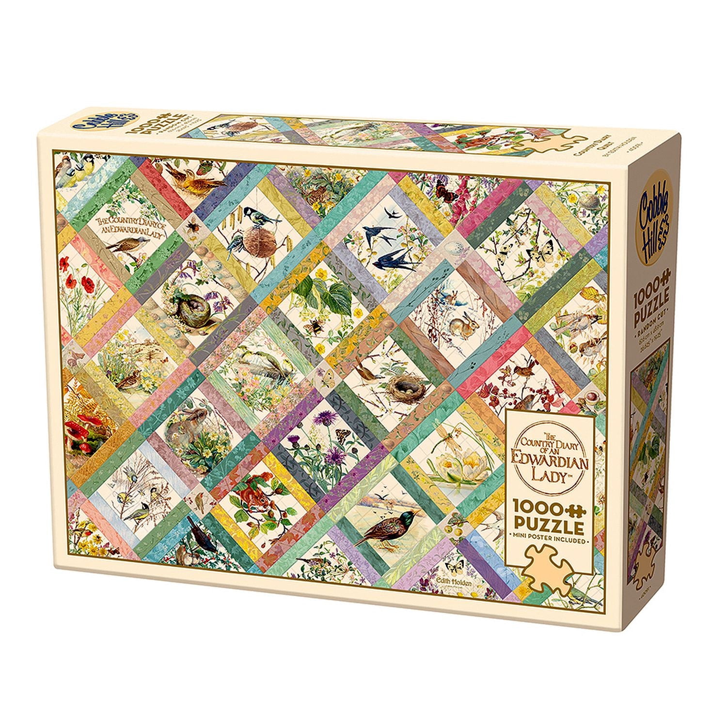 Cobble Hill 1000 Piece Puzzle - Country Diary Quilt - Sample Poster ...