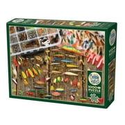 Cobble Hill 1000 Piece Puzzle Fishing Lures - Reference Poster Included, High Quality Jigsaw, Earth Friendly Materials