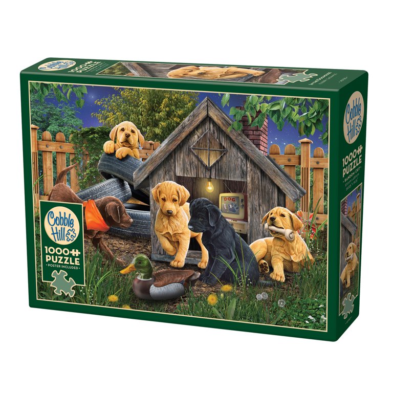 Cobble Hill 1000 Piece Puzzle – Nesting Eagles With Included Poster (Made In USA, Low Glare)
