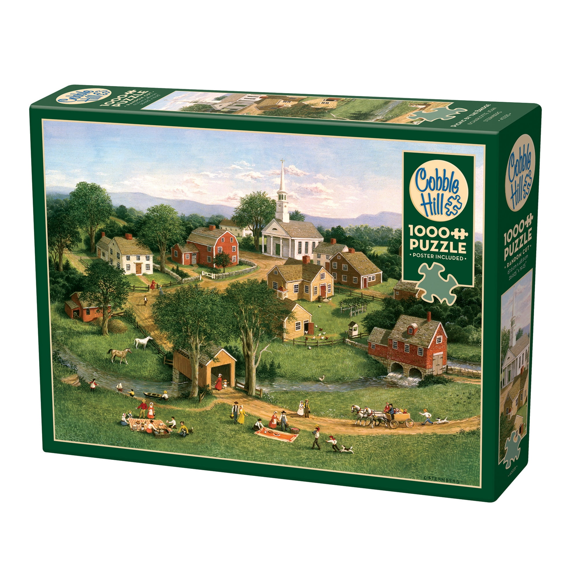 Cobble Hill Puzzle „Elchsee“ – 1000 Teile, Inkl. Musterposter, Made In USA