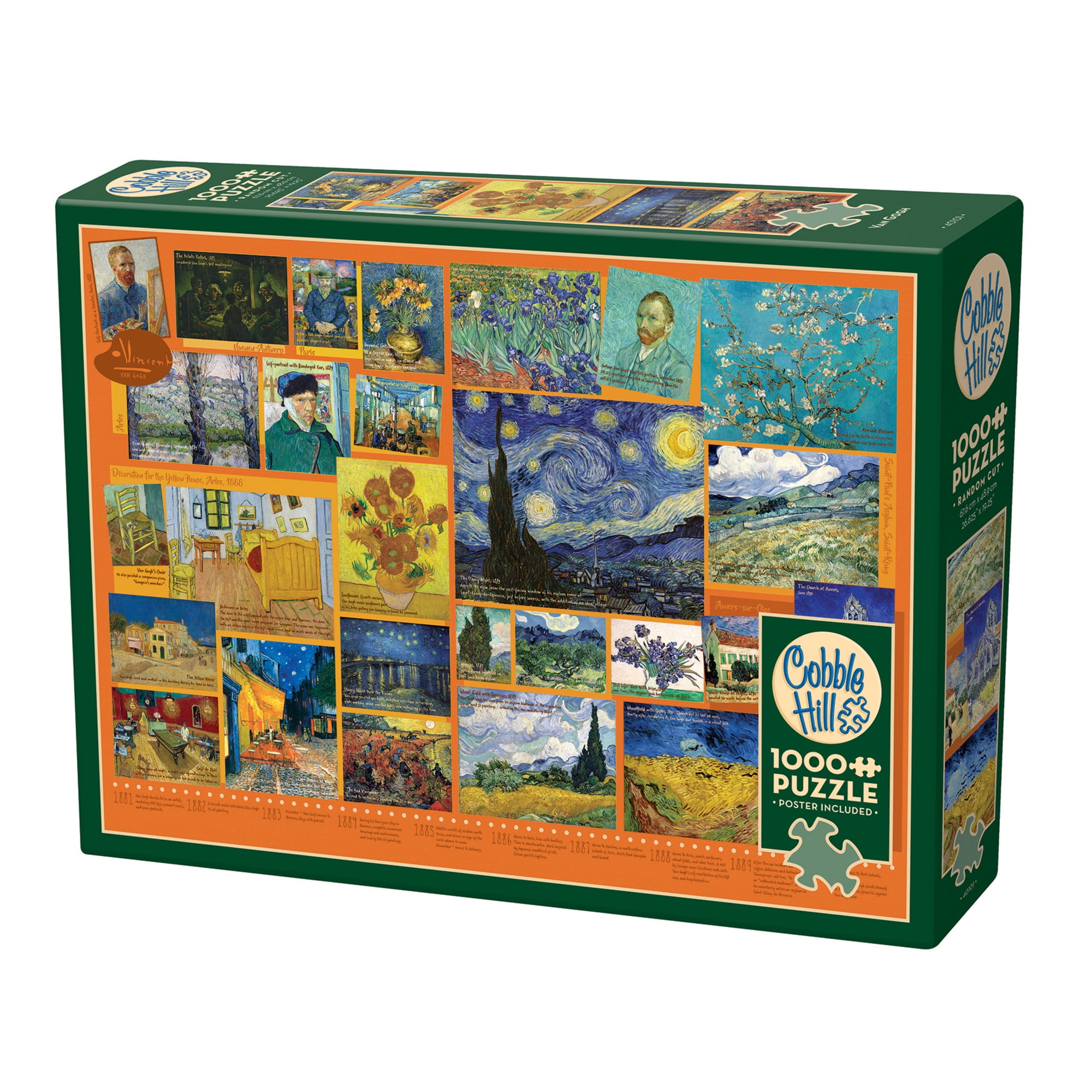 Cobble Hill 1000 Piece Puzzle: Van Gogh - Reference Poster Included, High  Quality Jigsaw, Earth Friendly Materials 