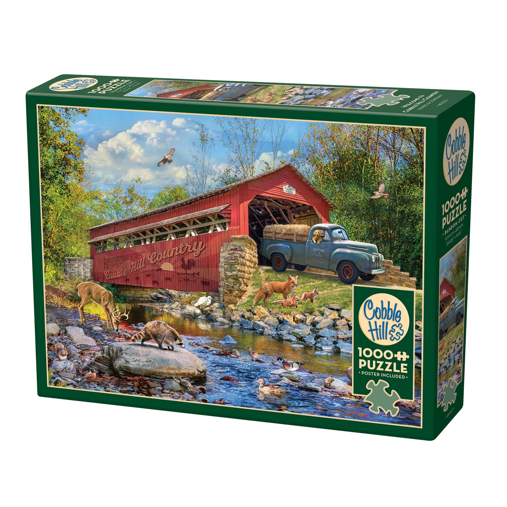 Cobble Hill 1000 Piece Puzzle: Welcome To Cobble Hill Country ...
