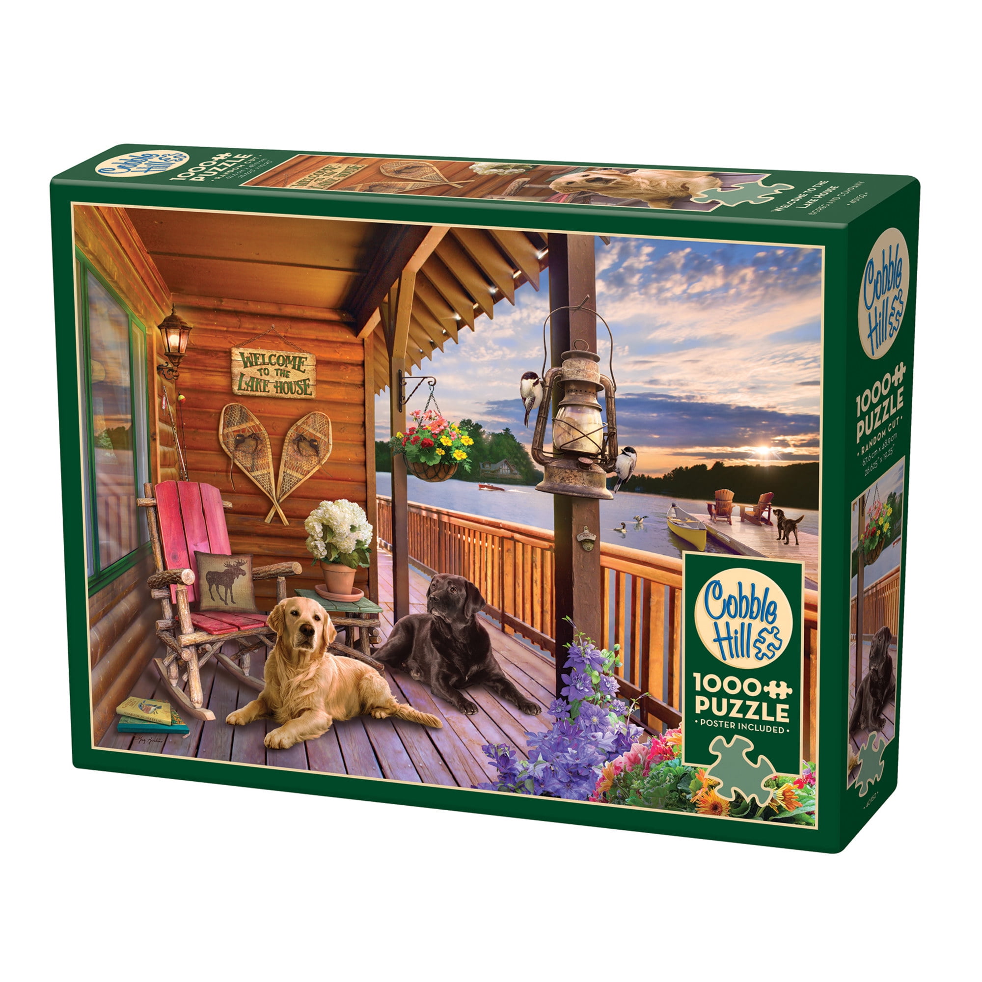 Cobble Hill 1000 Piece Puzzle: Welcome To The Lake House - Reference ...