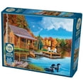 thumbnail image 1 of Cobble Hill 500 piece puzzle - Loon Lake - reference poster included, 1 of 7