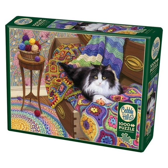Cobble Hill Comfy Cat 1000 Pieces, Jigsaw Puzzle