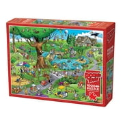 Cobble Hill DoodleTown Par for the Course - 1000 Piece Puzzle - Reference Poster Included, High Quality Jigsaw