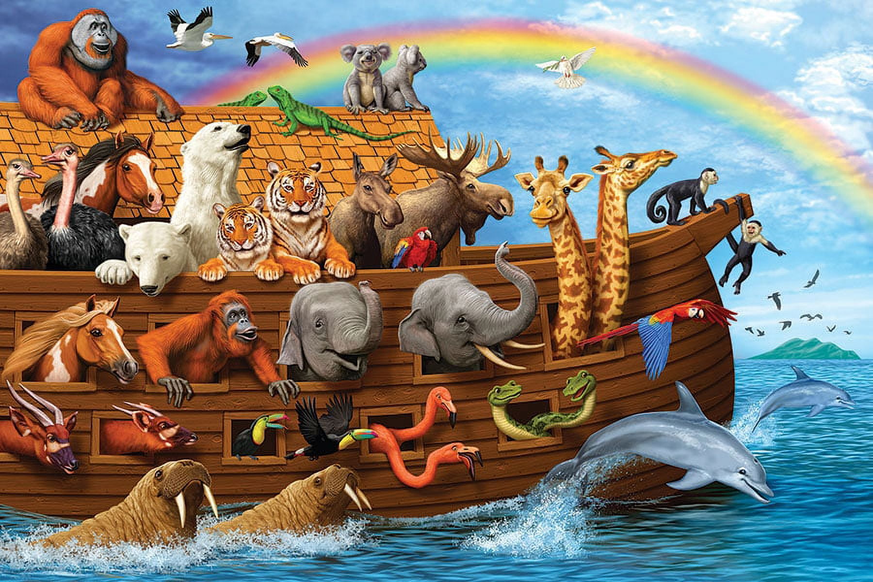 Cobble Hill Noah's Ark 36 Piece Floor Puzzle - Walmart.com