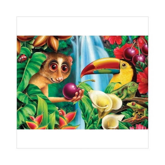 Cobble Hill Puzzle Company Rainforest Cherry - 20 Piece Tray Puzzle