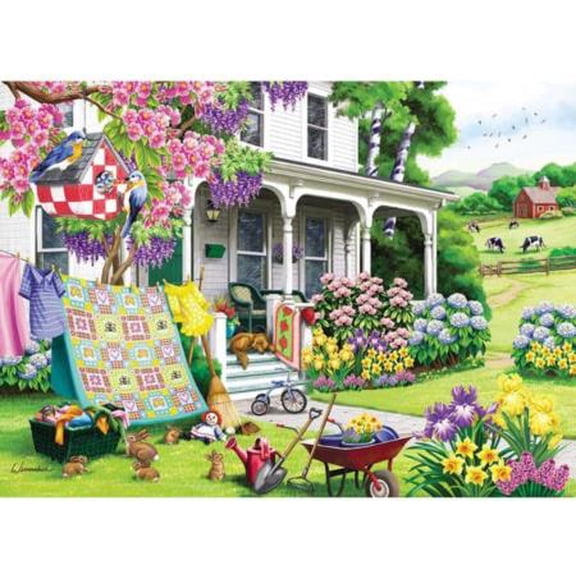 Cobble Hill Spring Cleaning 500 Piece Jigsaw Puzzle