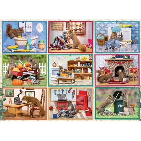 Cobble Hill Squirrels at Home Jigsaw Puzzle