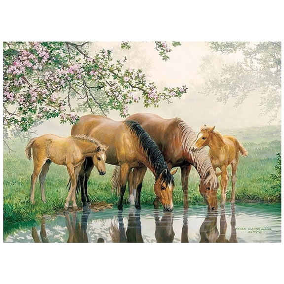 Cobble Hill - Watering Hole - 35 Piece Tray Puzzle