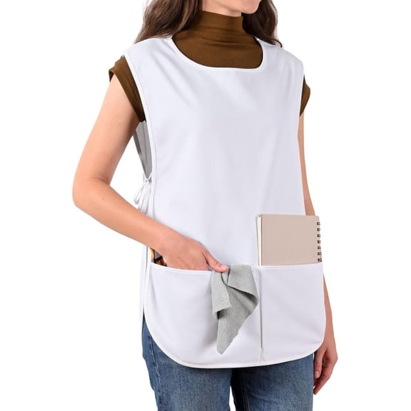 Cobbler Apron for Women Men with 2 Pockets Art Smock Aprons for Painting Hairstylist Cleaning Adults