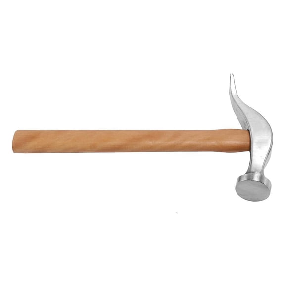 Cobbler Shoe Repair Hammer Wood Handle for Tapping over Hand Stitches Lacing Handmade Hammer with Wooden Handle for Remmending Shoe Lightweight
