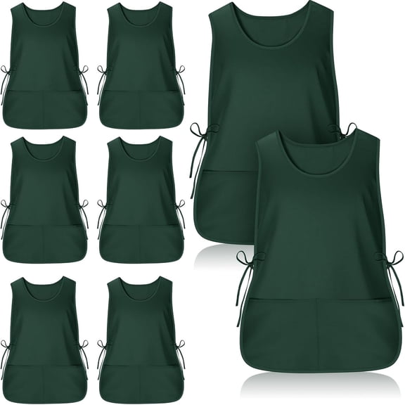Cobbler Smock Apron with 2 Deep Pockets and Side Ties Unisex Apron for work kitchen