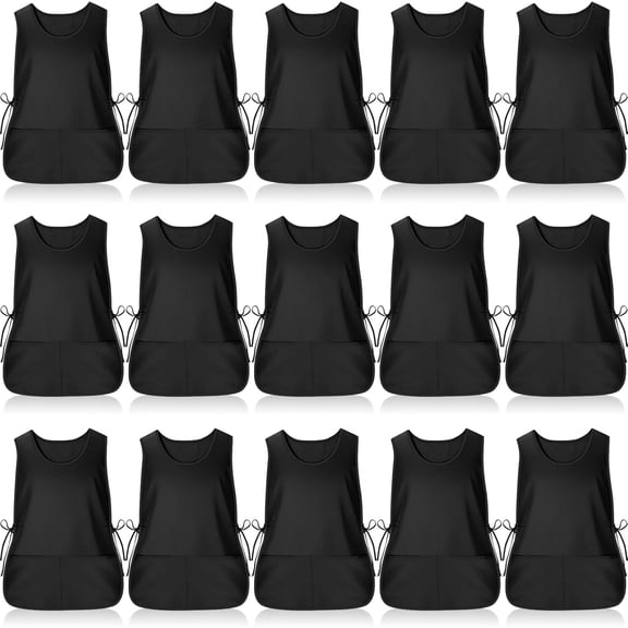 Cobbler Smock Apron with 2 Deep Pockets and Side Ties Unisex Apron for work kitchen