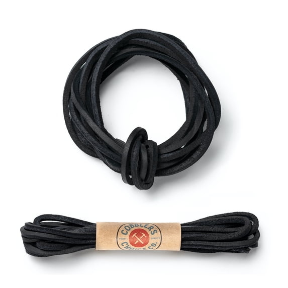Cobbler's Choice Leather Boot Lace - 54 Inches - Black