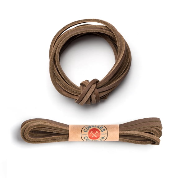 Cobbler's Choice Leather Boot Lace in Desert Brown - 54 Inches