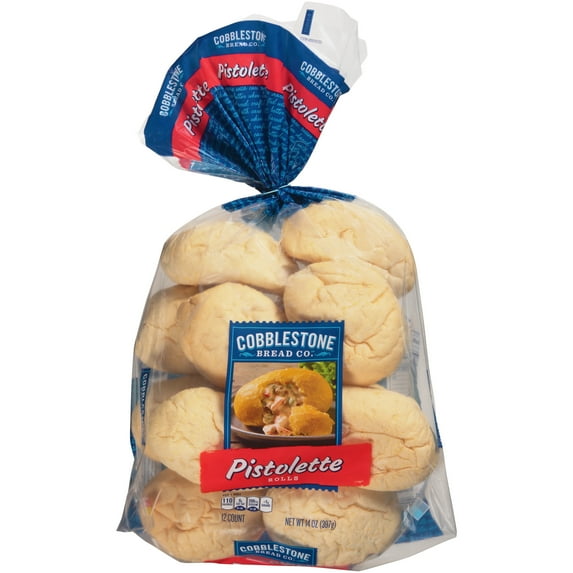 Cobblestone Bread Company Pistolette Rolls, 14 oz, Shelf-Stable