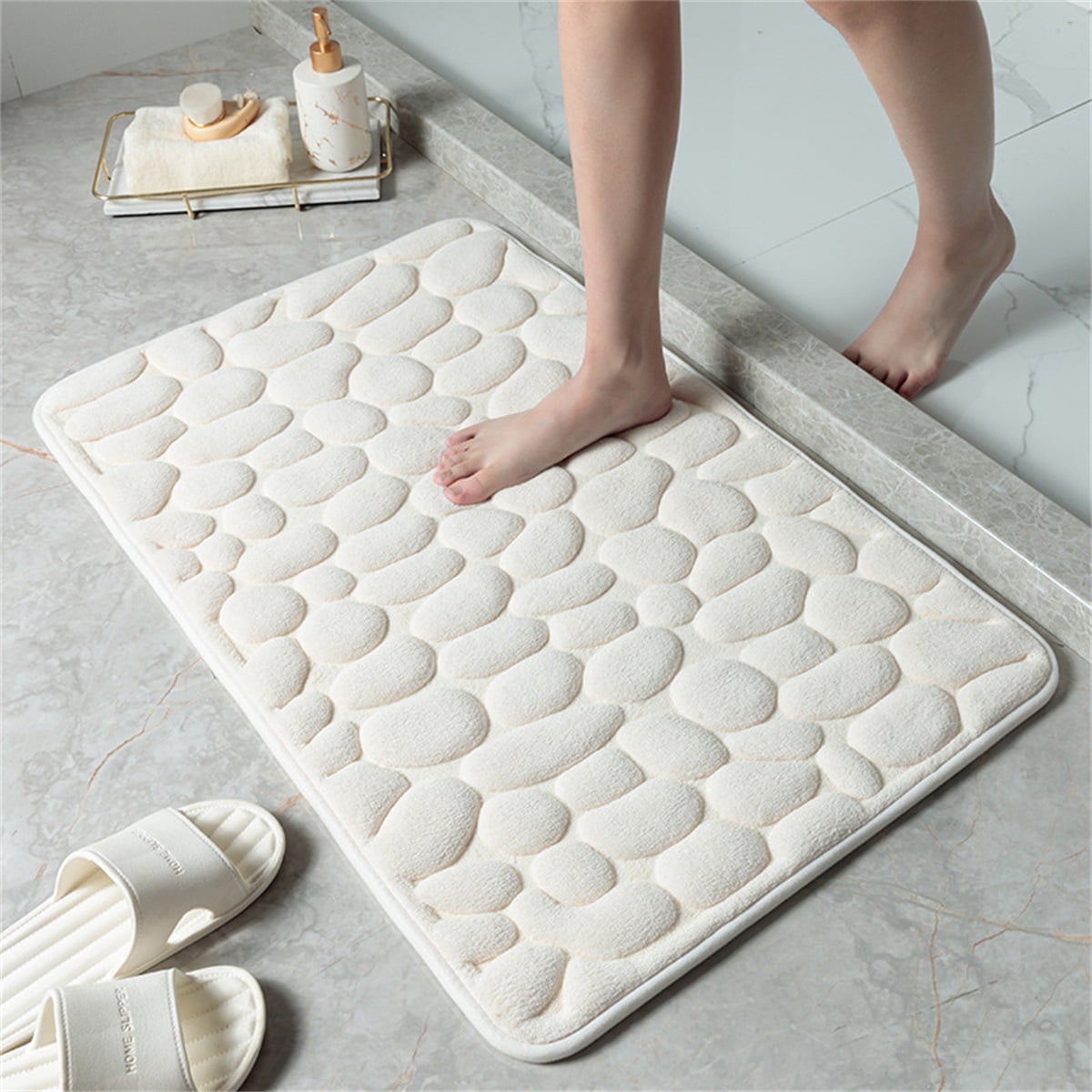 https://i5.walmartimages.com/seo/Cobblestone-Embossed-Floor-Mat-Soft-Door-Mat-Non-Slip-Bathroom-Mat-Shower-Carpets-Absorbent-Bathroom-water-absorb-Mat-Milk-White_7abe0ca2-6d48-48a2-9758-2b9f6052b73d.606db50fb18f4898db6eb81f65ebc0e2.jpeg