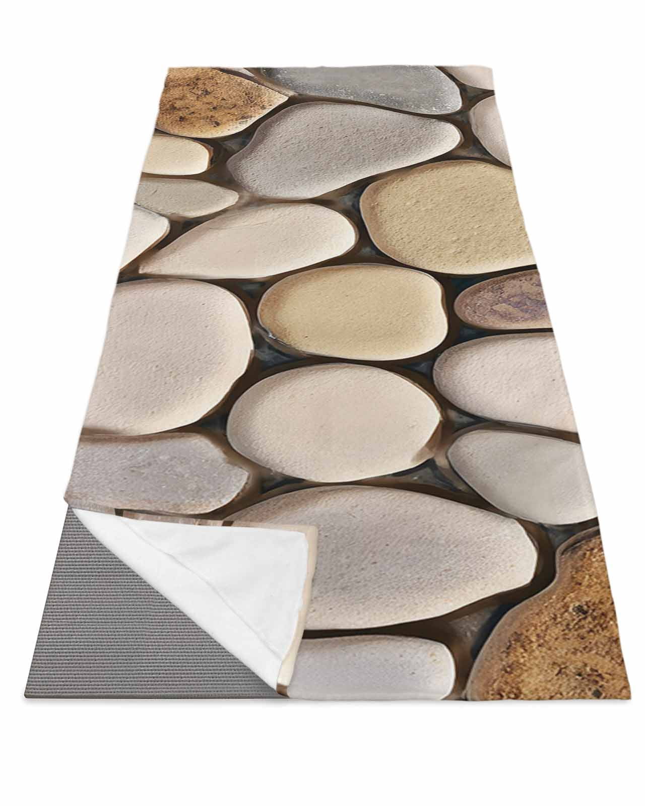 Cobblestones Yoga Towel for Hot Yoga Non Slip, Natural Stones Gravel ...