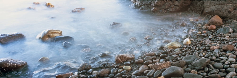 Cobblestones on the beach Las Rocas Beach Baja California Mexico Canvas Art - Panoramic Images (27 x 9)