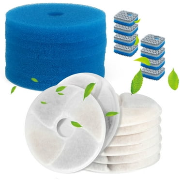 Cobectal 8 Sets Cat Dog Water Fountain Replacement Filters, Pet Water Filters for Dog Water Dispenser