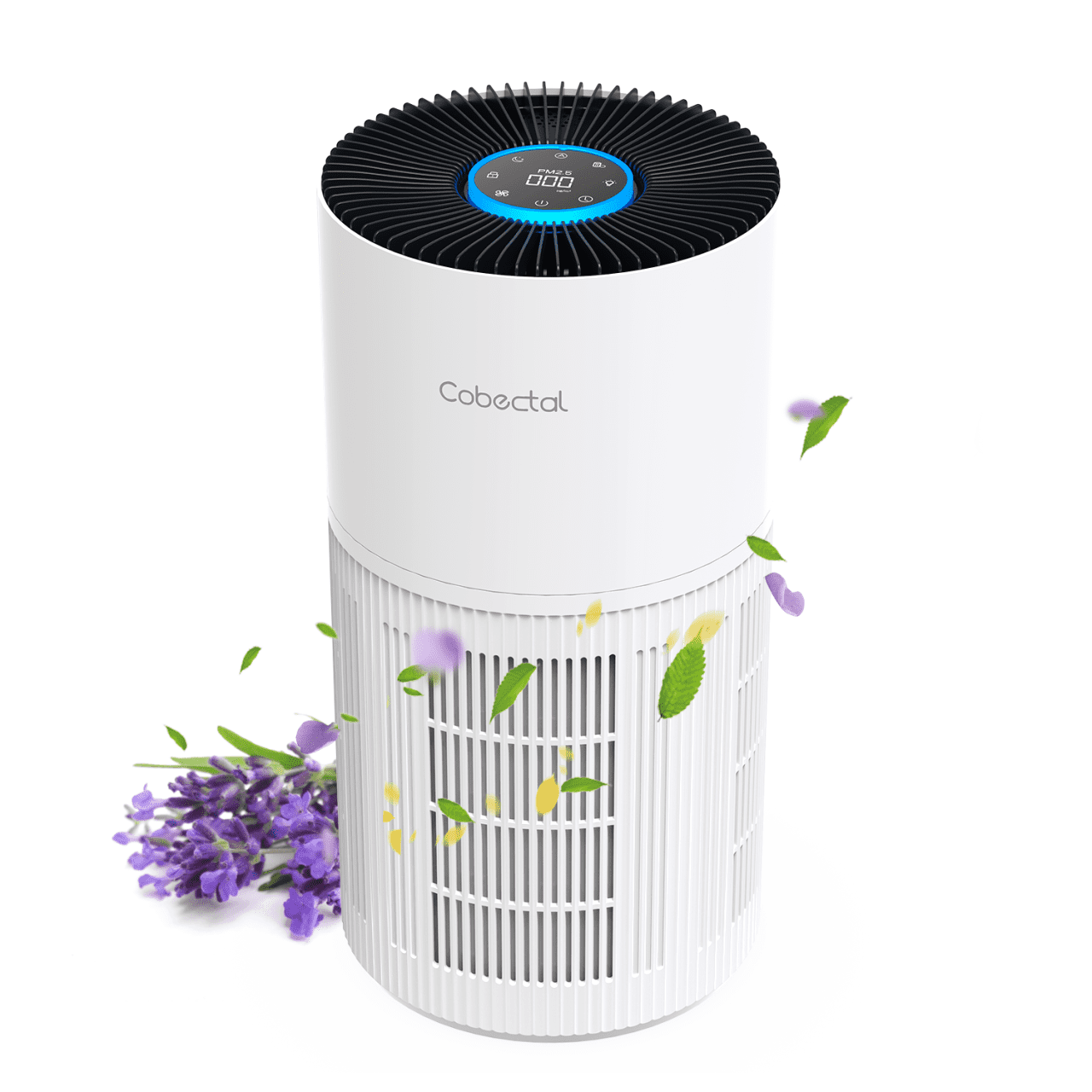 Cobectal H14 HEPA Air Purifier ZQA-6000A with Activated Carbon Filter for Smoke, Dust, Pollen, and Dander