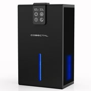 Cobectal Dehumidifier for Home, 95oz Water Tank, 900 sq.ft Dehumidifiers for Bathroom Bedroom with Auto Shut off, 7 Colors LED Light, Black