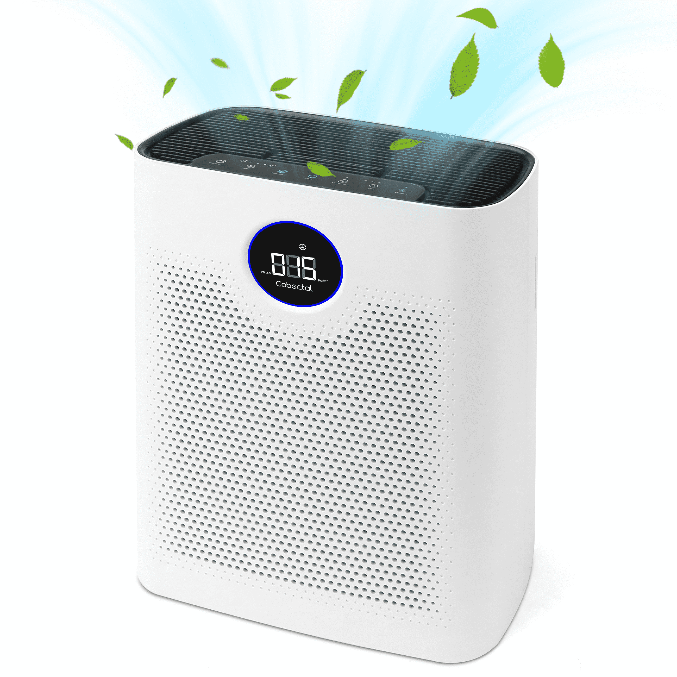 Cobectal ZQA-8000A Air Purifiers for Home,H14 HEPA Filter Air Purifier for Pet, Lager Room