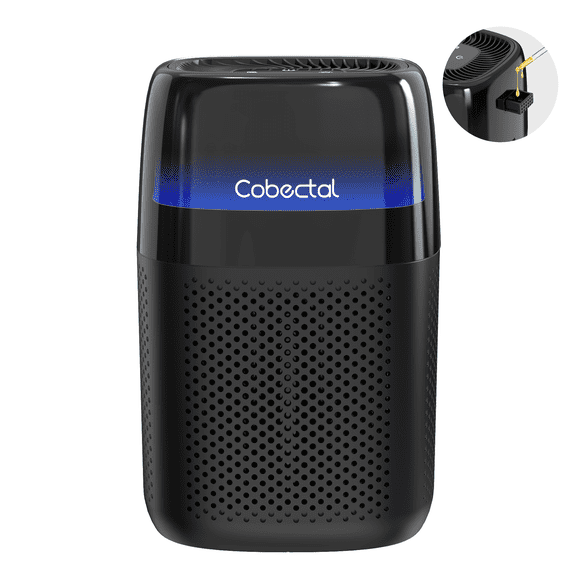 Cobectal H14 Home Air Purifier with Aromatherapy Function, HEPA Air Purifier, Air Filter Cleaner, 24 dB, Black